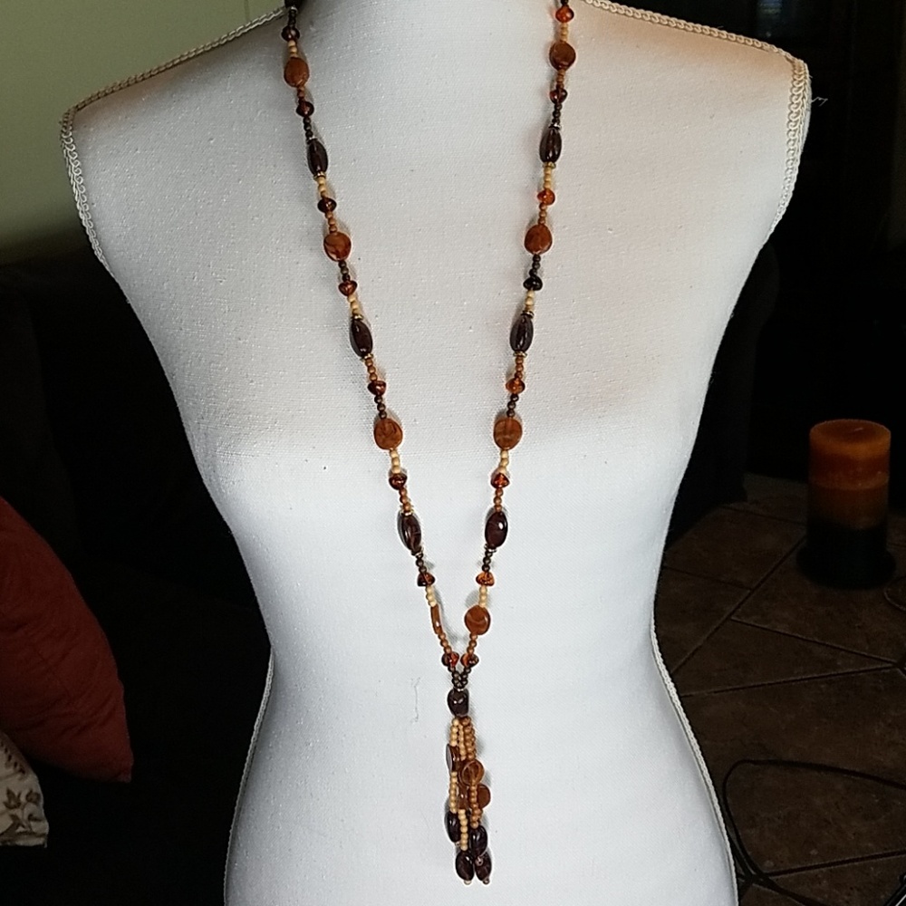 Beaded Oversized Necklace